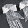 Wedding Lace Gloves Pearls Proms Gloves for Operas Stage Performances Evening Dinner Women Gloves Lady Gloves