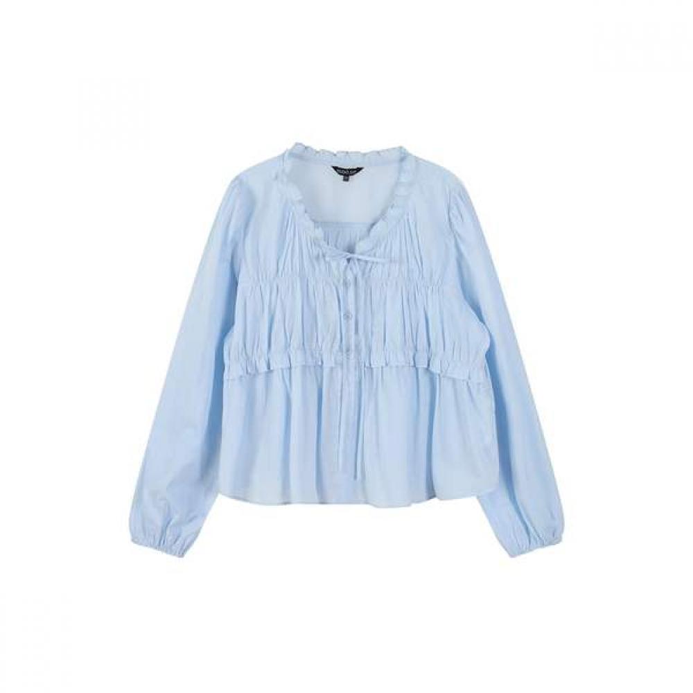 

Lap Asa Frill Blouse As2wb562 BR (brown)/FF