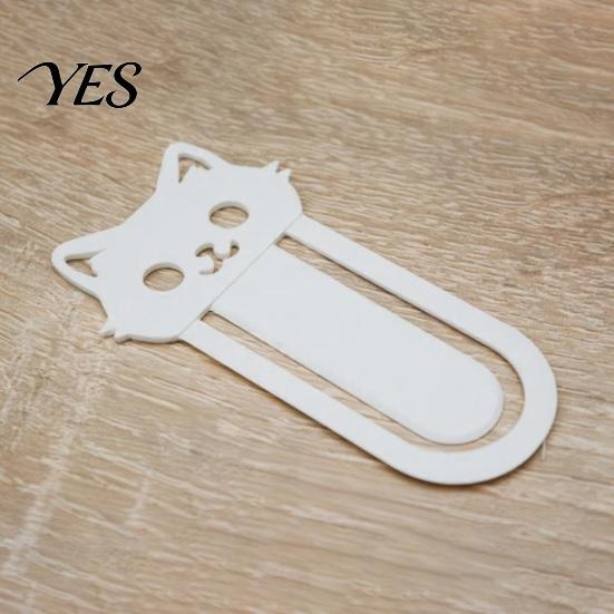 Smooth Edge Bookmark 3D Printed Cat Bookmark, Stable Clamping Book Clip, Not Easy To Cute Fall Off Non-Scratch Practical Reading Mark for Accessory