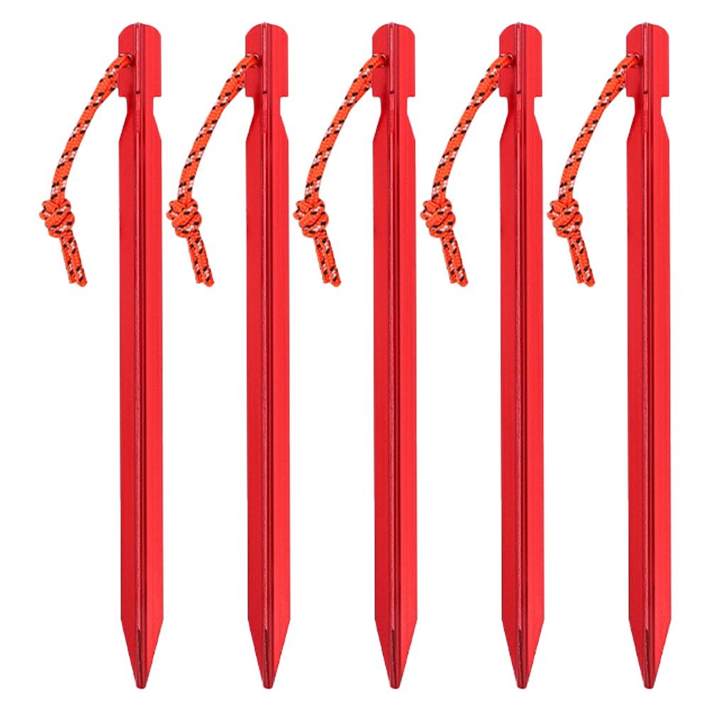 5Pcs/lot 18cm Aluminum Alloy Tent Pegs Heavy Duty Travel Outdoor Camping Accessories Tarp Ultralight Nails Ground Peg