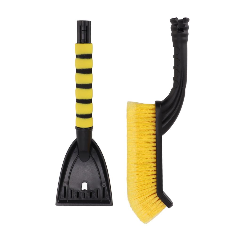 Snow Brush Detachable Ice Scraper Snow Removal Tool with Ergonomic Foam Grip for Cars Trucks Yellow