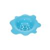 Silikon Küchenspülbecken-Sieb Blaue Blumenform Filterkorb Abflussabdeckung Haarfänger Küchen-Silikon-Spülbeckenfilter