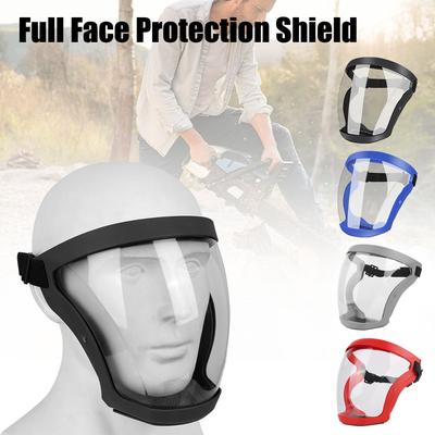 Protection Face Cover With Filters Transparent Facial Shield Oil-splash Proof Mask Motorcycle Bicycle Cycling Dusting Mask Full Face Shield