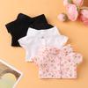 20CM Doll Shirt Pants Black/White/Flower Pattern Cute Mini Collar Coat Fashion Cotton Doll Clothes American Doll Accessories