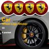 New 4PCS/Set For Ferrari Horse Donkey Badge Emblem Car Wheel Hub Center Cap Rim Cover Decoration Stickers Accessories HS6