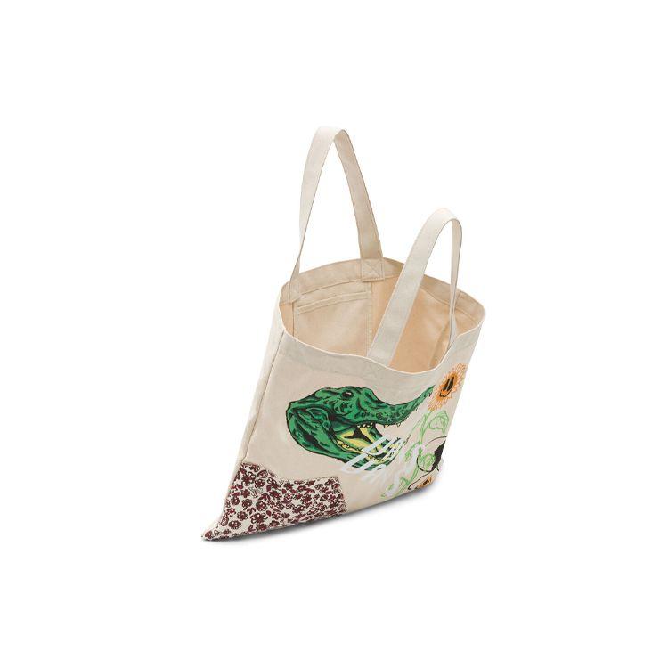 Vans Printed Design Large Capacity Canvas Tote Bag Shopping Bag Shoulder Bag Unisex tote bags White VN0A546P7VJ1