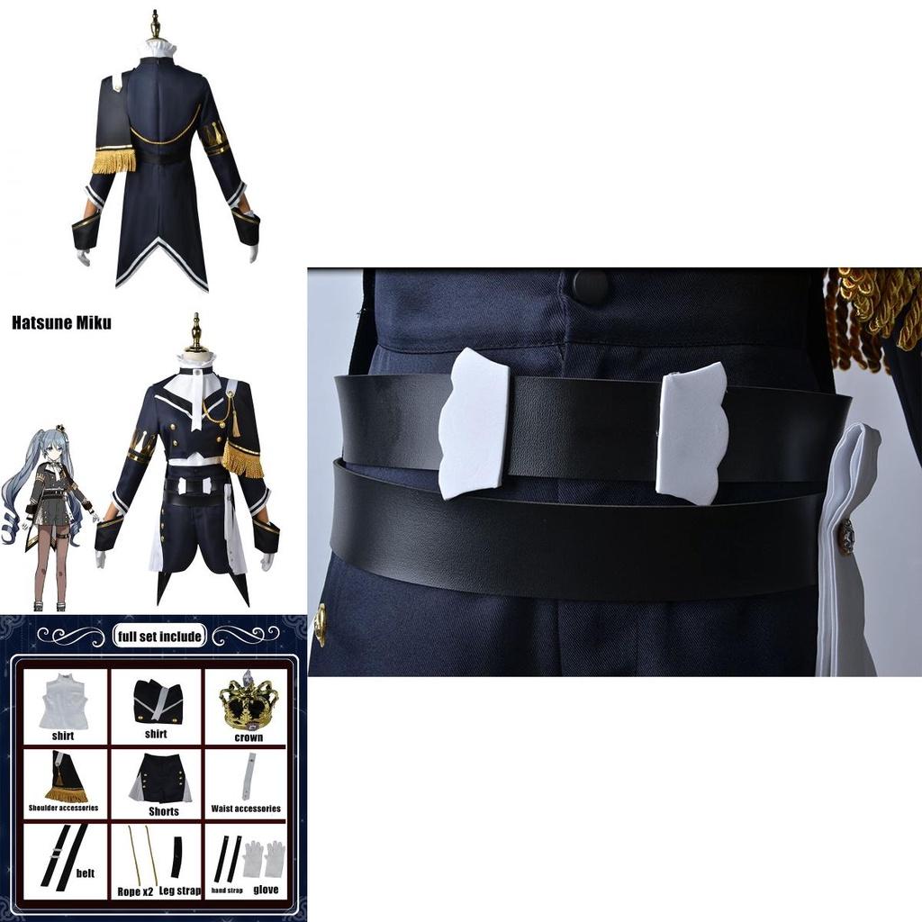 Hatsune Miku Military Costume Suit Halloween Cosplay Party Dress