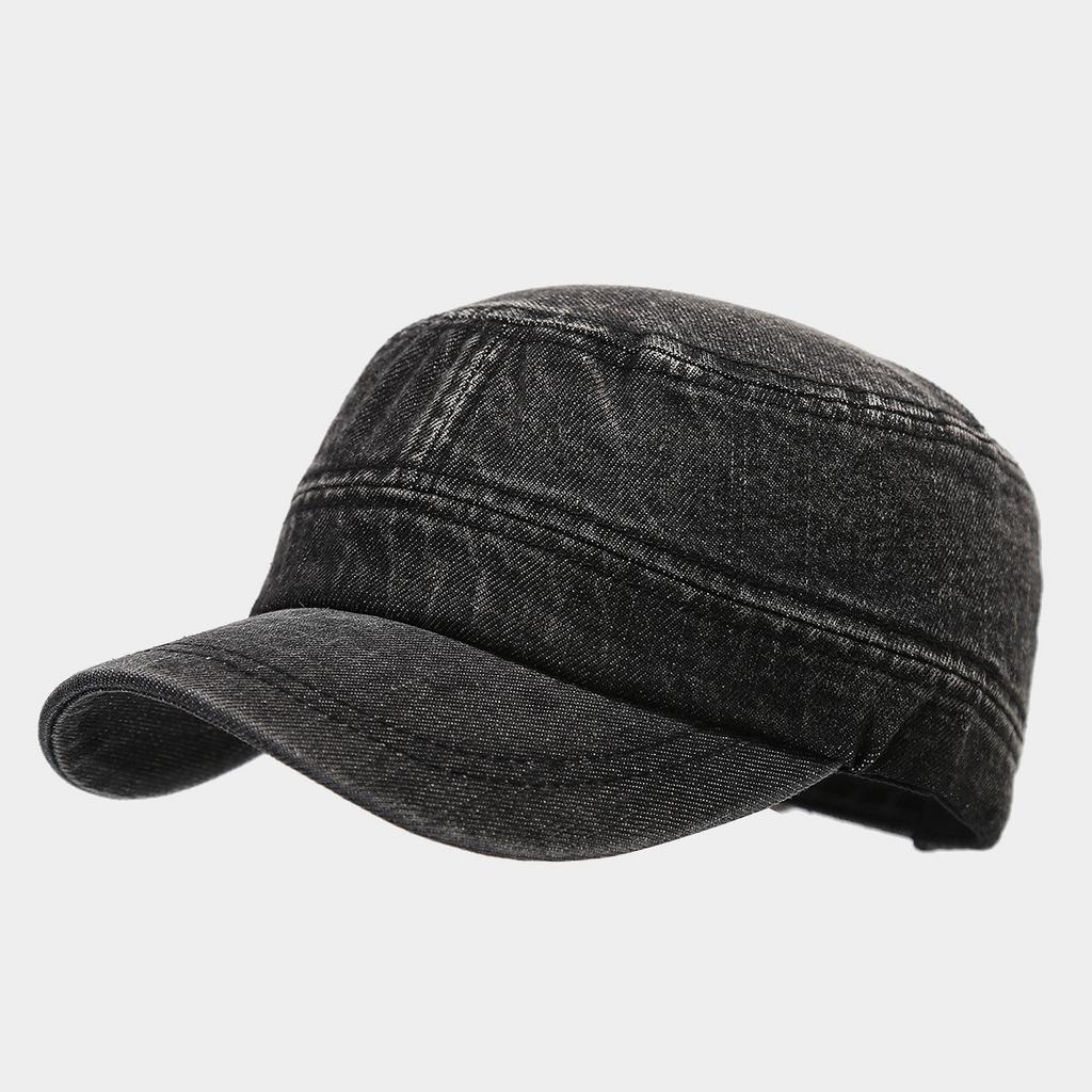 Denim old retro simple light board military hat men's and women's tide street fashion tooling hat outdoor sports visor