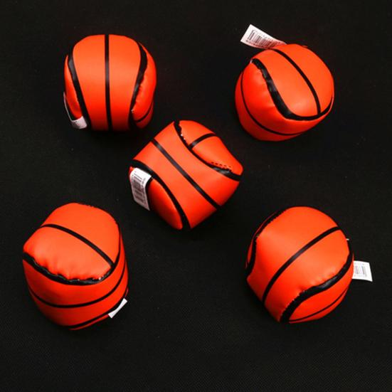 Faux Leather Footbag Cartoon Expression Number Football Basketball Baseball Throwing Beanbag Toy Kids Indoor Outdoor Play Handmade Kickball