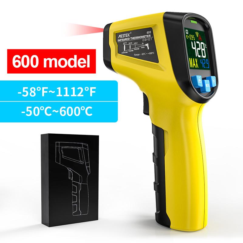 Digital Infrared Thermometer 400/800°C Industrial Non-contact Pyrometer High Temperature Meter Laser Thermometer Humidity Meter