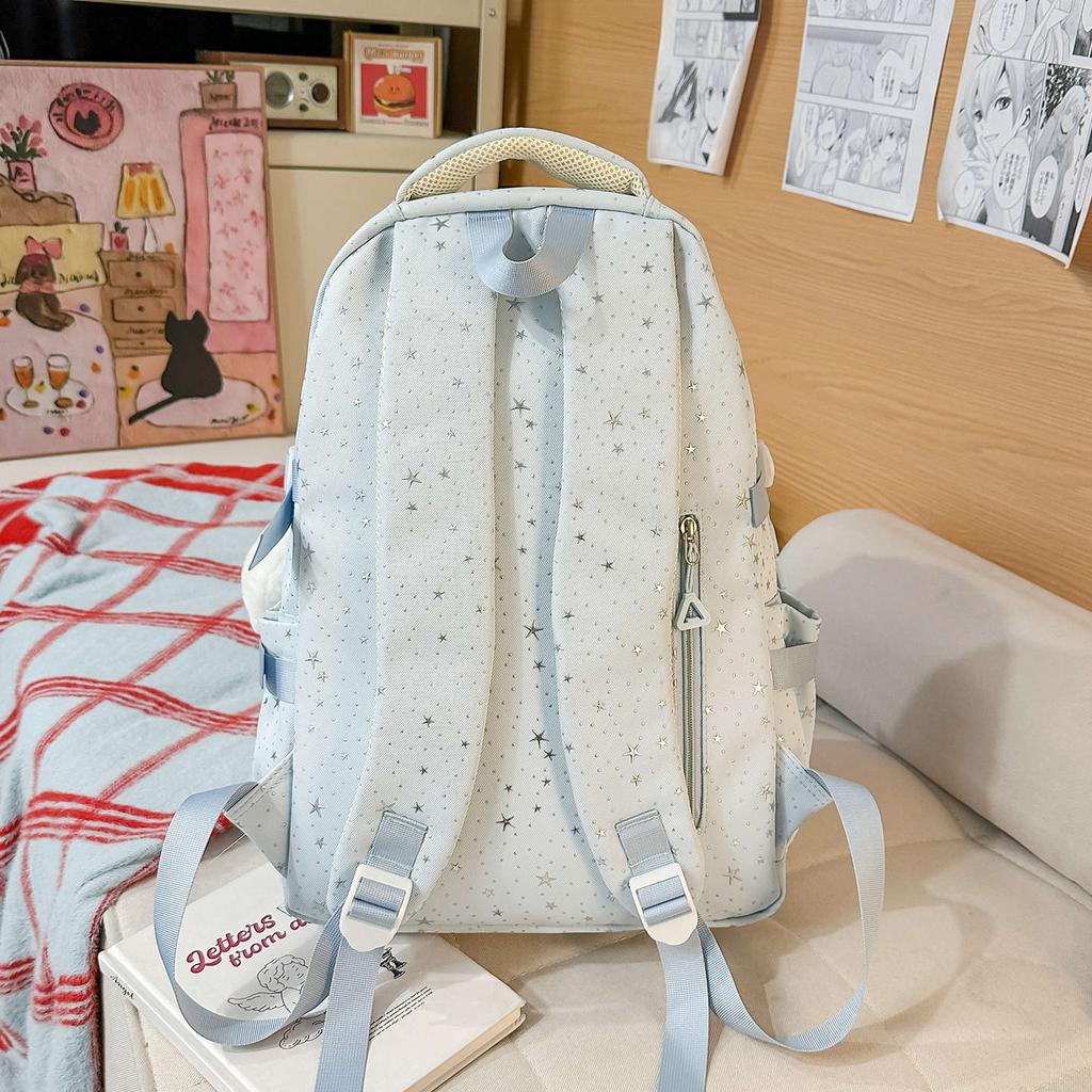 Schoolbag backpack new high school student large capacity star junior high school cute student high value schoolbag backpack
