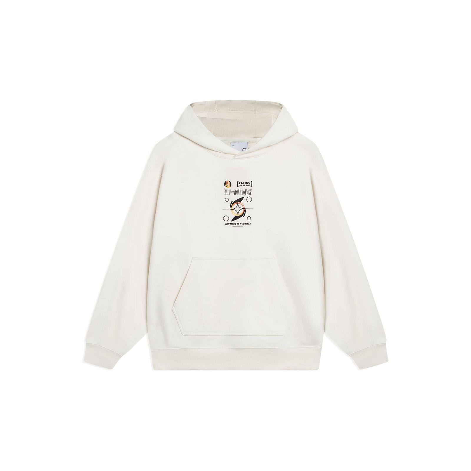 Li Ning Sports Trendy Collection Sweatshirt Unisex Ecru AWDT065-3 M