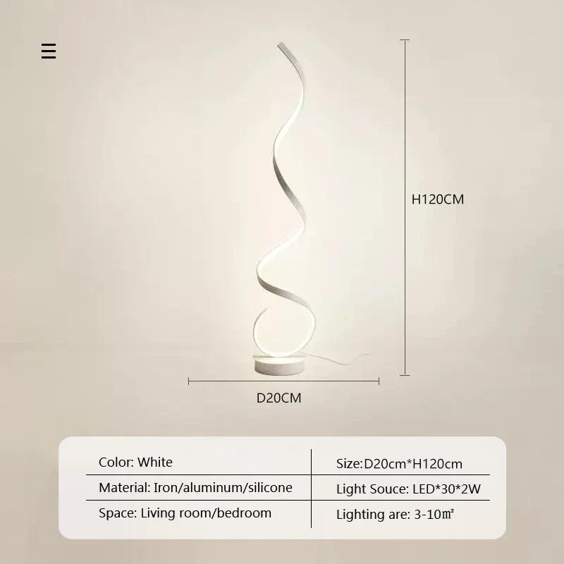Modern LED Floor Lamp Dimmable For Bedroom Bedside Living Room Sofa TV Background Wall Study Office Reading Lighting Fixtures