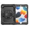 For iPad 10.2 (2021)/(2019)/(2020) Case Camo Printing PC + Silicone Tablet Cover with PET Film/Shoulder Strap