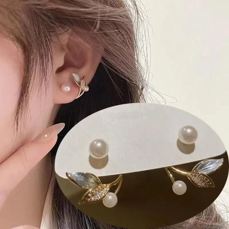 925 Silver Needle Korean Fashion Big Crystal Heart Earrings For Women Jewelry Trending New Luxury Women's Zircon Earrings