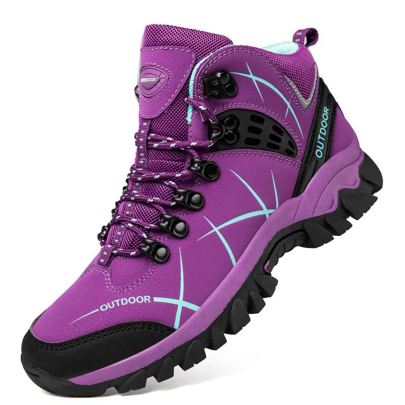 Outdoor sports shoes spring and summer hiking shoes lace-up couple shoes