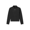 Nike Solid Color Turtleneck Long Sleeve T-Shirt Women Tops Black DD5882-010