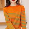 Maglione da donna a righe MODERN NEW SAGA Pullover lavorato a maglia invernale Autunno morbido e caldo maglione di lana lavorato a maglia Top maglione femminile O-collo