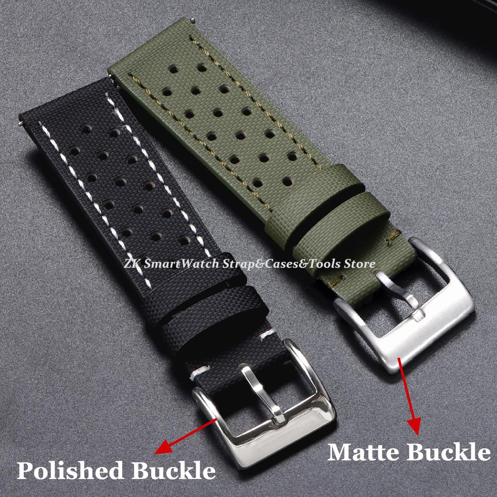 18mm 20mm 22mm Nylon Leder Uhrenarmband für Citizen für Seiko No.5 Uhrenarmband Herren Damen Canvas Stoff Armband Gürtel Zubehör