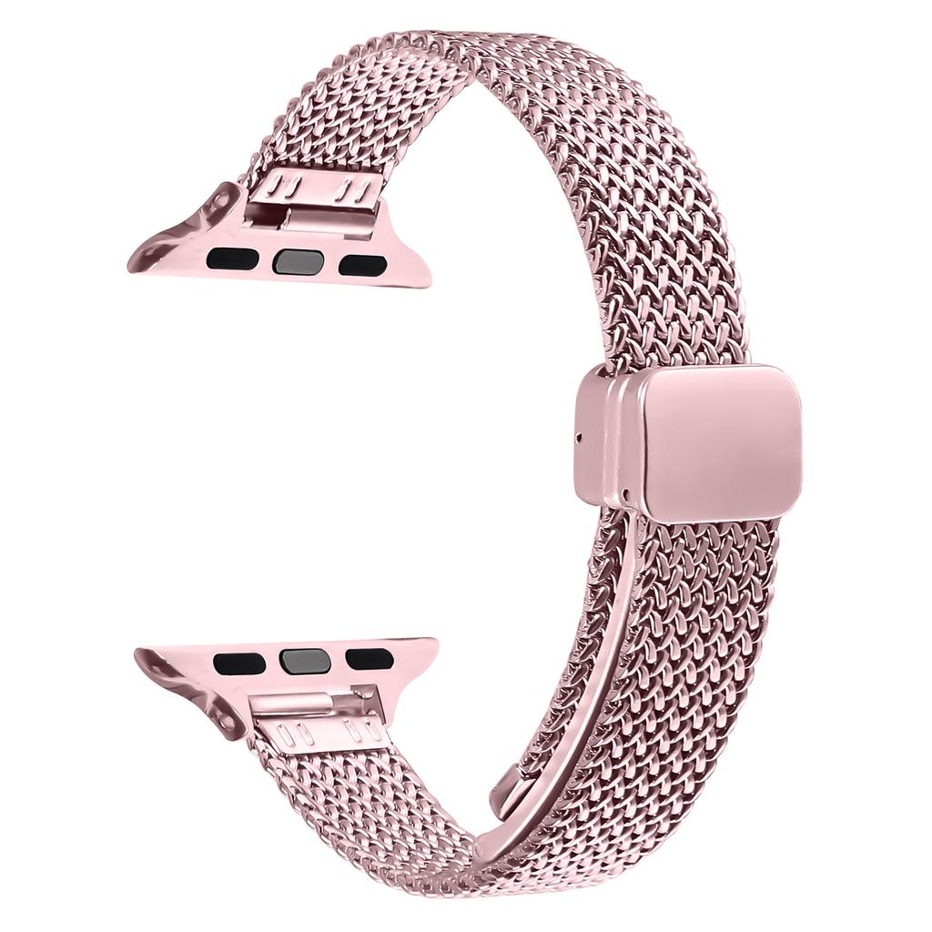 Milanese Watch Band for Apple Watch Ultra 3 2 1 49mm/Series 11 10 46mm/9 8 7 45mm/SE3 SE2 SE 6 5 4 44mm/3 2 1 42mm Herringbone Stainless Steel Strap