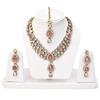 Latest Stylish 18k Gold Plated Traditional Kundan Necklace Jewellery Set for Women