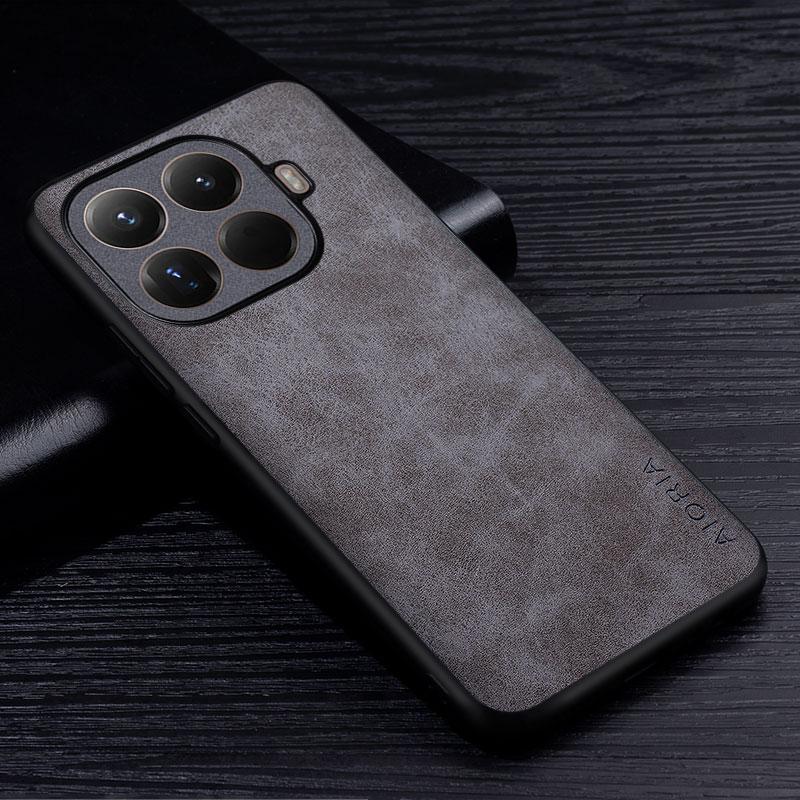 Premium PU Leather Phone Case for Xiaomi 15T Pro 15 Ultra Scratch-Resistant Solid Color Cover for Xiaomi 15T Pro cape funda