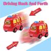 4pcs Friction Driven Car Toy Set Playing Props Model Playthings Music Playing Children Cars Toys Festival Gift
