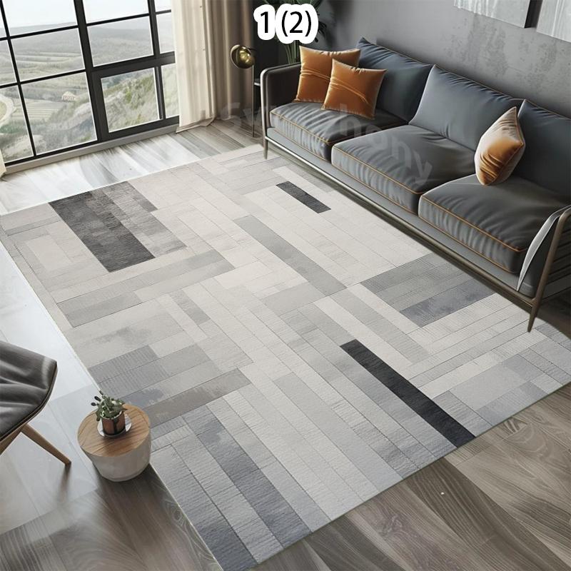 Nordic Simple Carpet Living Room Coffee Table Flannel Large Carpet Anti-Slip Bedroom Bedside Floor Mat Home Decoration  Carpet