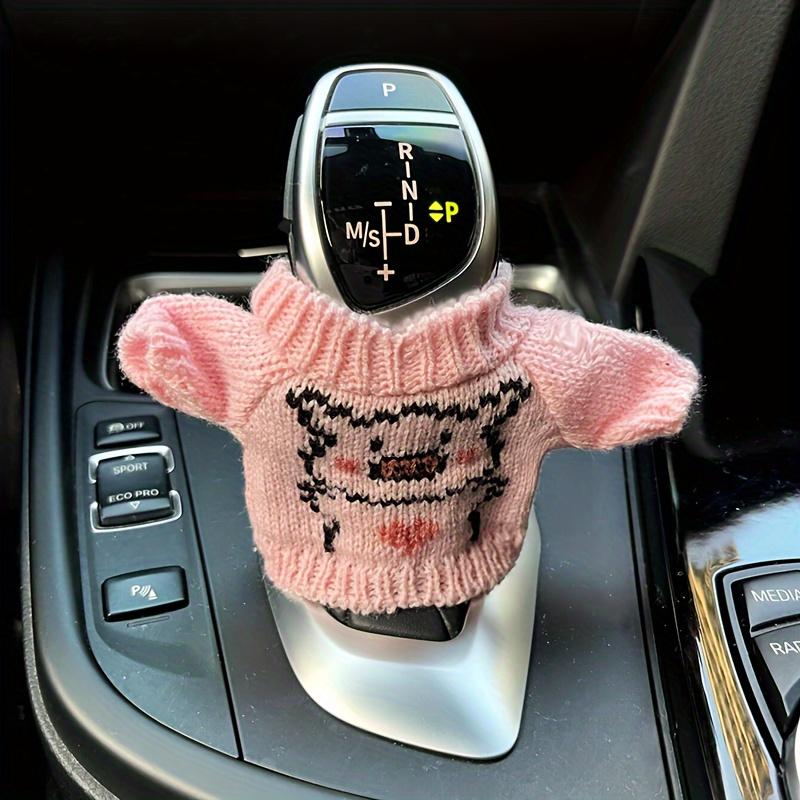 1pc Fit for Most Gear Shift Cover -Knit Cover Suitable for Manual Transmission Shifter,Steering Column,Car Interior (Compatible)