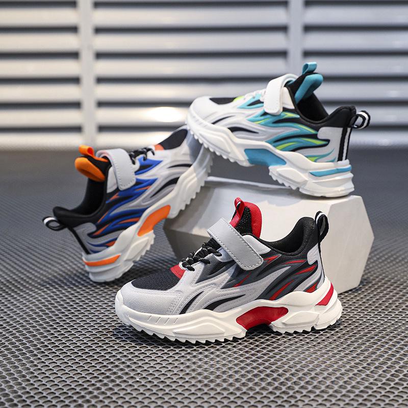 Boys' 2025 Autumn/Winter Breathable Mesh Running Shoes - Non-slip, Wear-resistant Sports Shoes for Kids