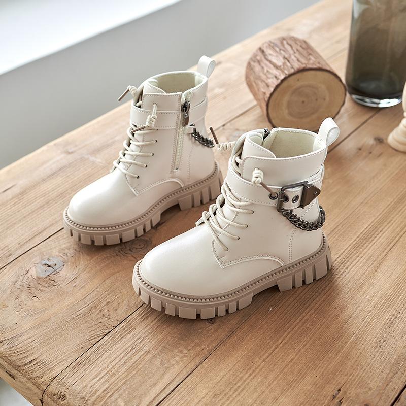 

Новые детские полусапожки в стиле ретро, весенние, осенние и зимние, бархатные, хлопковые, британского стиля, тонкие, кожаные туфли для девочек 34 Foot Length 20.8cm