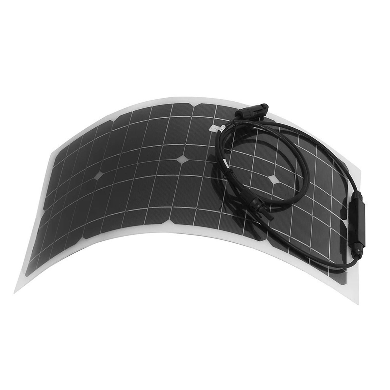 

25 Вт Портативна Сонячна Панель Гнучка Зовнішня для Автофургона Човна Сонячна Панель Джерело Живлення