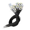 20-Pack White SMD 3528 Chip LEDs with Wiring and Resistors for Model Trains, Railways, Buildings, and Dioramas