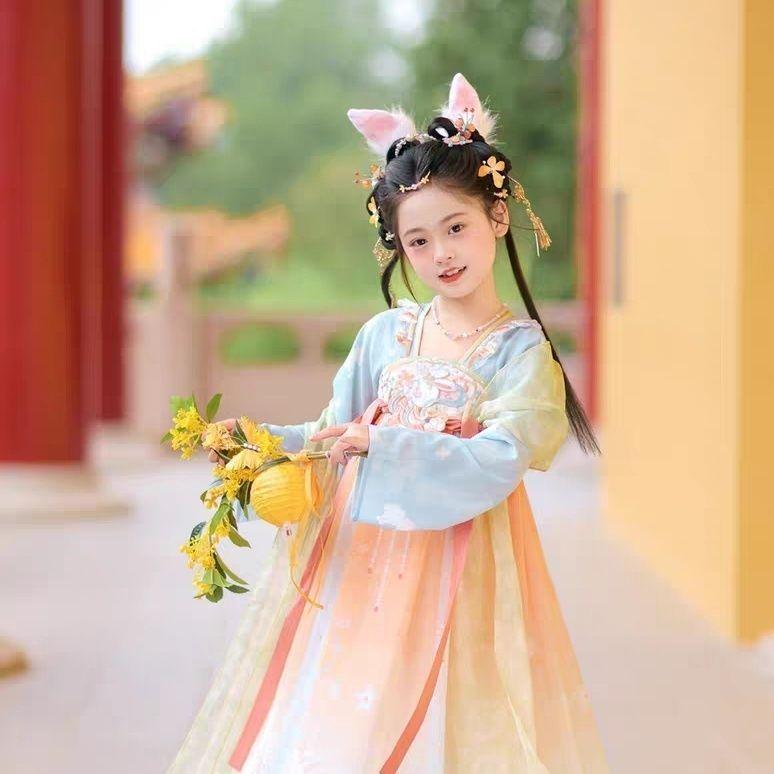 Spring & Autumn 2025 Hanfu for Girls: Princess-Inspired Tang Dynasty Dress