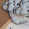 1M Lace Ribbon Sheer Chiffon Elastic Ruffle Ribbon Lace Trim for Dress Diy Apparel Sewing Fabric Wedding Party Accessories New