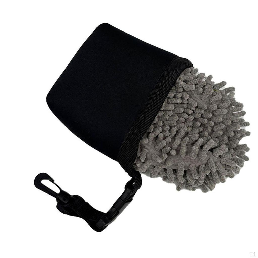 Kompaktes Golfball-Reinigungswerkzeug und Schläger-Scheuerbeutel für Reisen