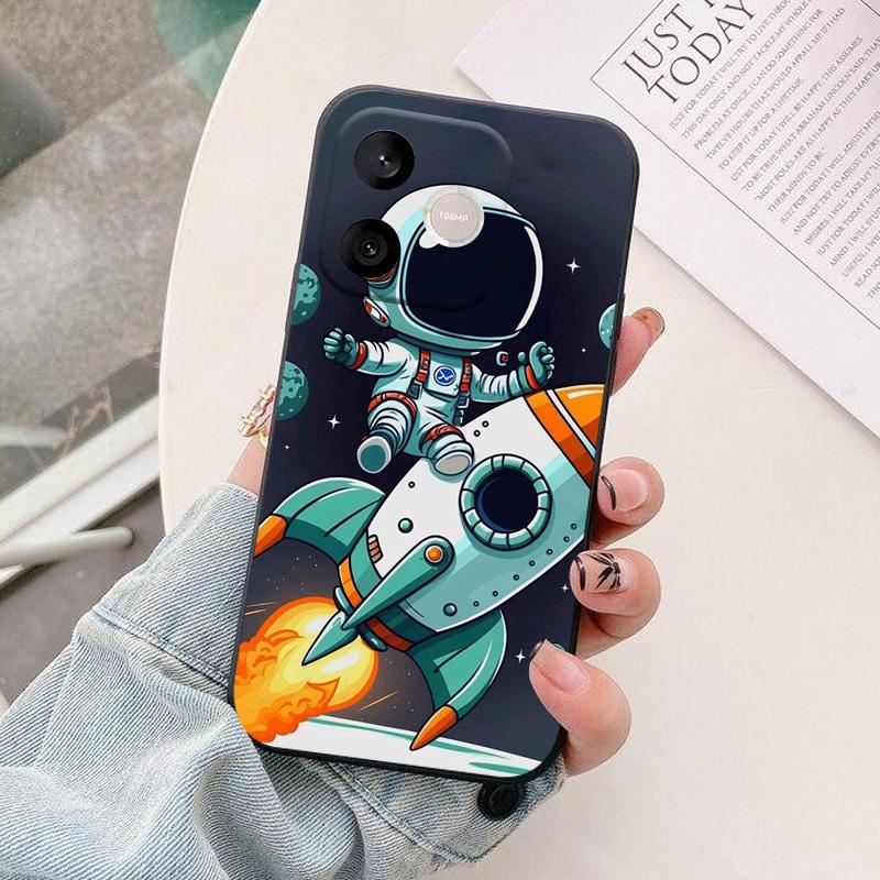 For Honor 600 Lite Honor600Lite Phone Case astronaut Silicone Camera Protection Back Cover For Honor 500 Smart Funda Coque Shell