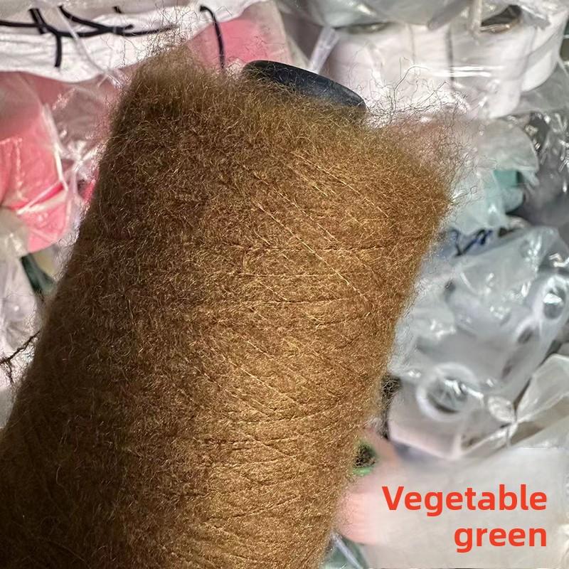 Wool Angora Yarn 3-Ply Long Velvet Wool Sweater Knitting Yarn Hand Crochet Fine Merino Wool Content 33% for Clothing Acco...