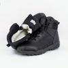 Winter Men's Wool Medium Tube Training Boots Anti-scratch Canvas Splicing Warm and Cold-proof Boots Outdoor Windproof Tongue Anti-collision