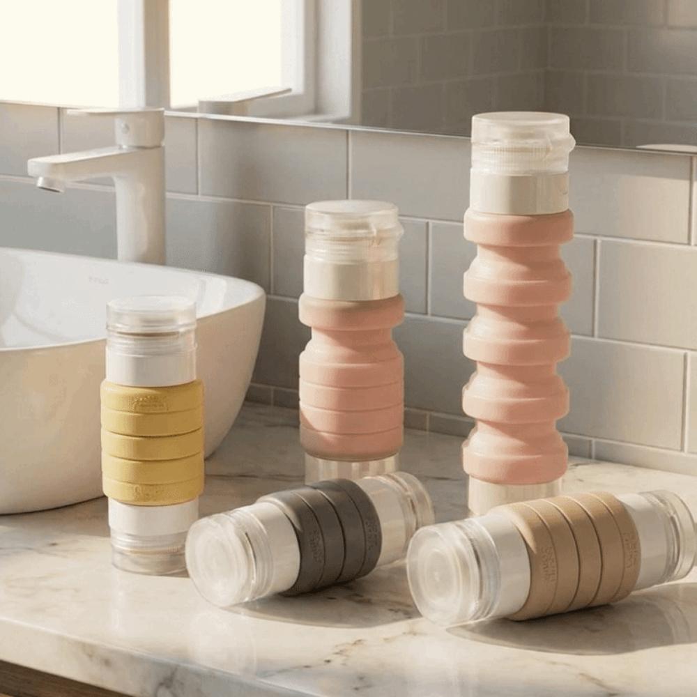 Leak-proof Double-Head Travel Bottle 2 in 1 Squeeze Bottle Packaging Bottle  Lotion Storage