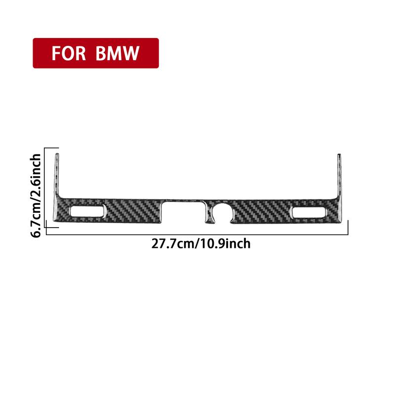 Real Carbon Fiber Car Accessories Passenger Dashboard Storage Trim Cover Soft Sticker For BMW E36 3 Series/M3 1994 1995 1996