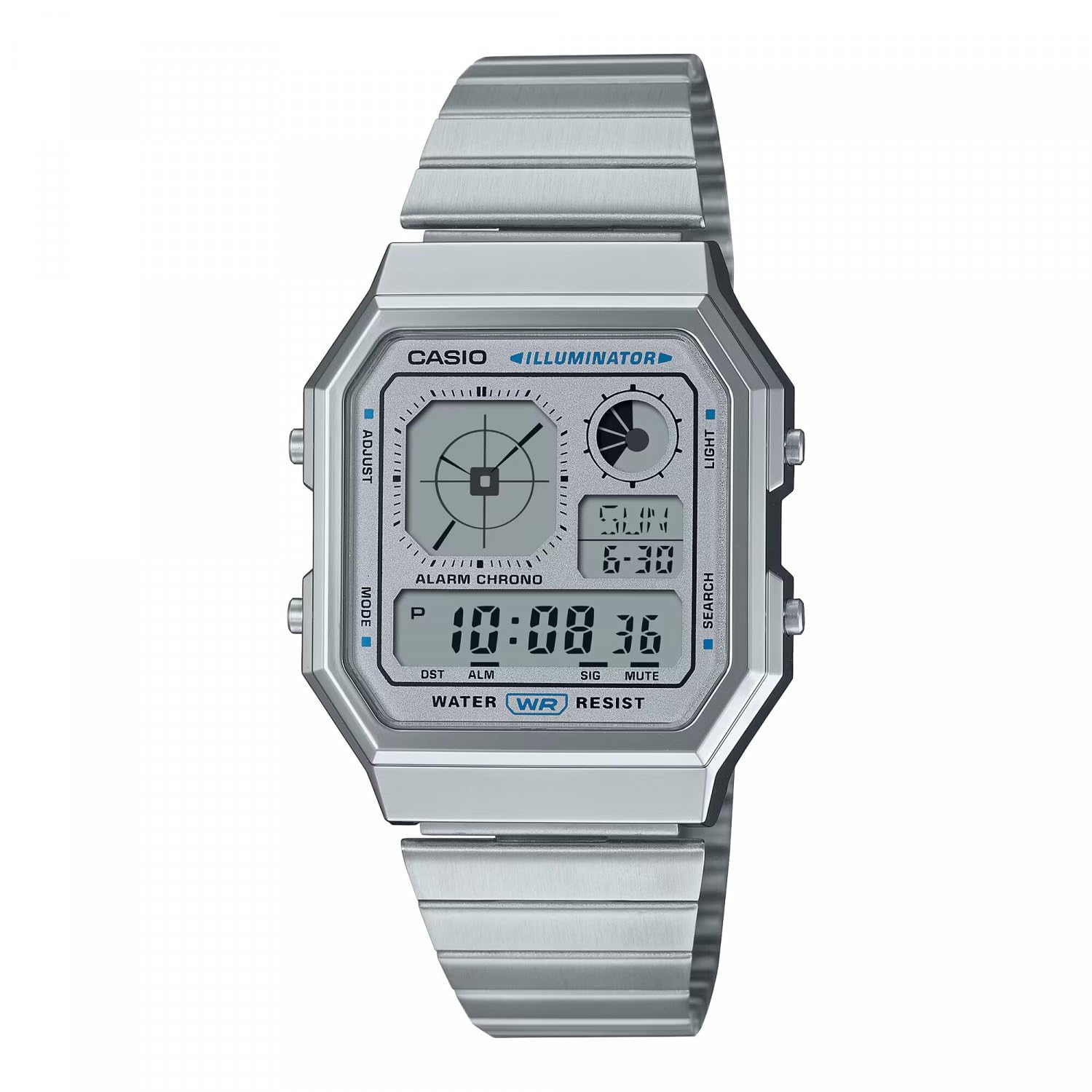 Часы Casio Collection Resin and Steel A130WE-7AEF,