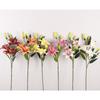 Indoor home furnishing hotel fake flower ornament wedding, simulated 6-head perfume lily flower