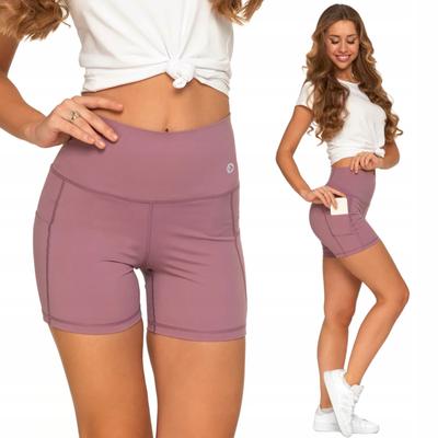 MORAJ XXL PINK Women's Sports High Waist Cycling Shorts with Pockets