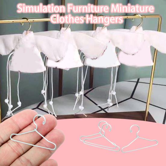 10шт имитация мини-вешалок для одежды с детальной оригинальной имитацией мебели — фото 3
