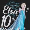 Frozen Unisex Adult Bright Like Elsa 10th Birthday T-Shirt