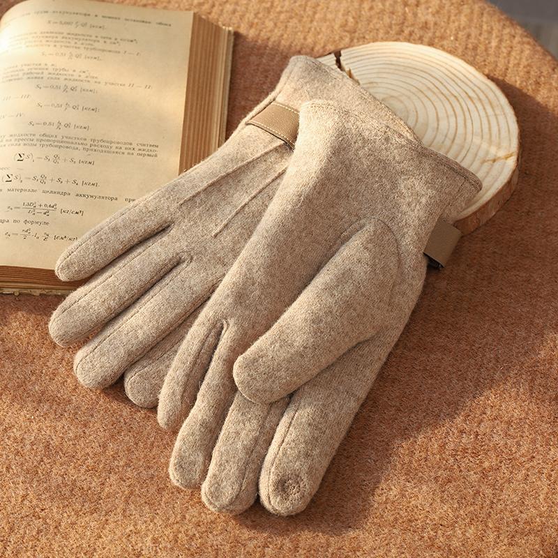 Women's Aesthetic Touchscreen Warm Touchscreen Compatible Cycling Daily Use Party Business Winter Wool Gloves