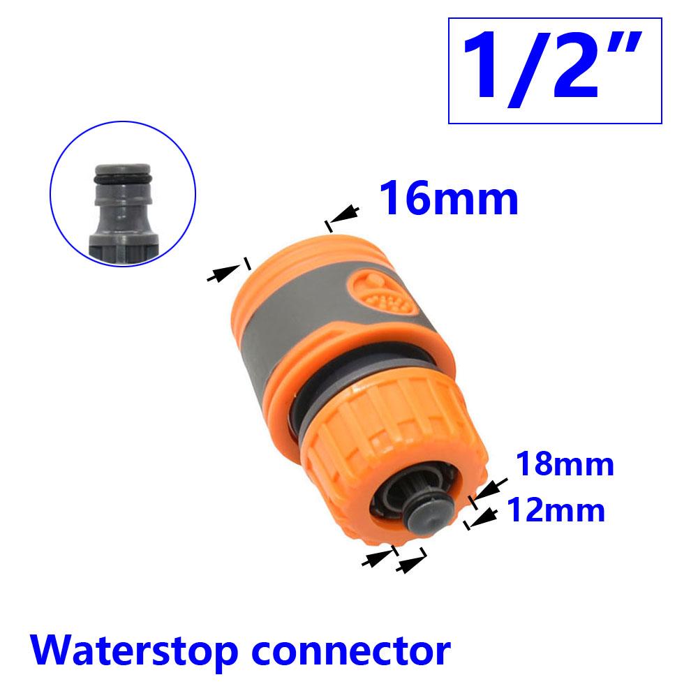 Garden Hose Fittings 1/2 3/4 1 Inch Quick Connector Water Waterstop Connector Car Wash Water Gun Adapter 1pcs