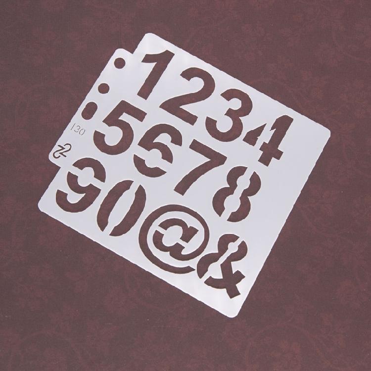 Exquisite Letter Number Stencil Template DIY Album Card Making Painting Template
