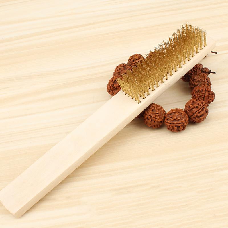 1~10PCS Polishing Grinding Brass Copper Wire Brush Steel Brush With Wooden Handle Nylon Wire Brush For Jewelry Rust Paint